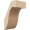 Ekena Millwork 5-inch W x 6-inch D x 10-inch H Del Monte Rough Cedar Woodgrain TimberThane Knee Brace, Primed BRCUR05X06X10DELRCPR - alternate 1